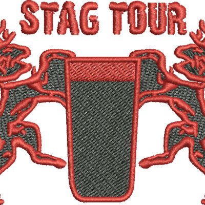 Stags & Beer Embroidery Thumbnail