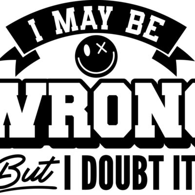 I may be wrong SVG Thumbnail