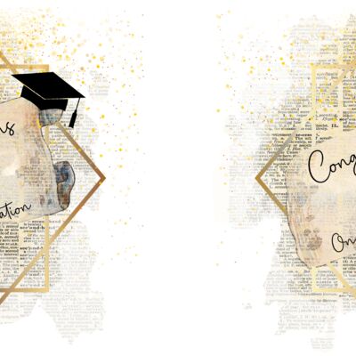 Graduation 1 Mug Template Thumbnail